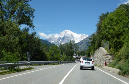 Monte Bianco in Sicht